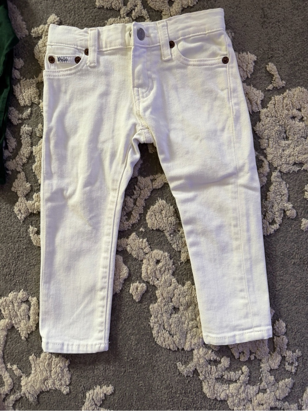 Polo by Ralph Lauren White Kids Jeans - Slim Fit Denim 2T